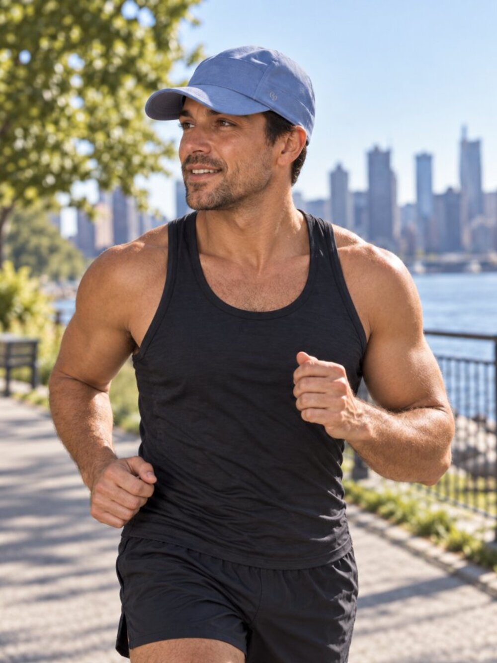 Lululemon Fast and Free Running Hat Blue Reflective Adjustable Swift Cap